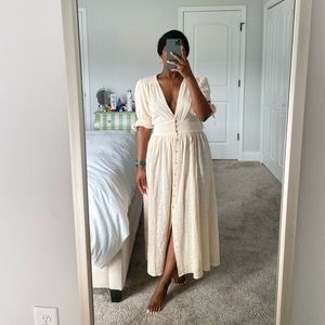 Free People Love Of My Life Midi Dress Light Pink Size Small